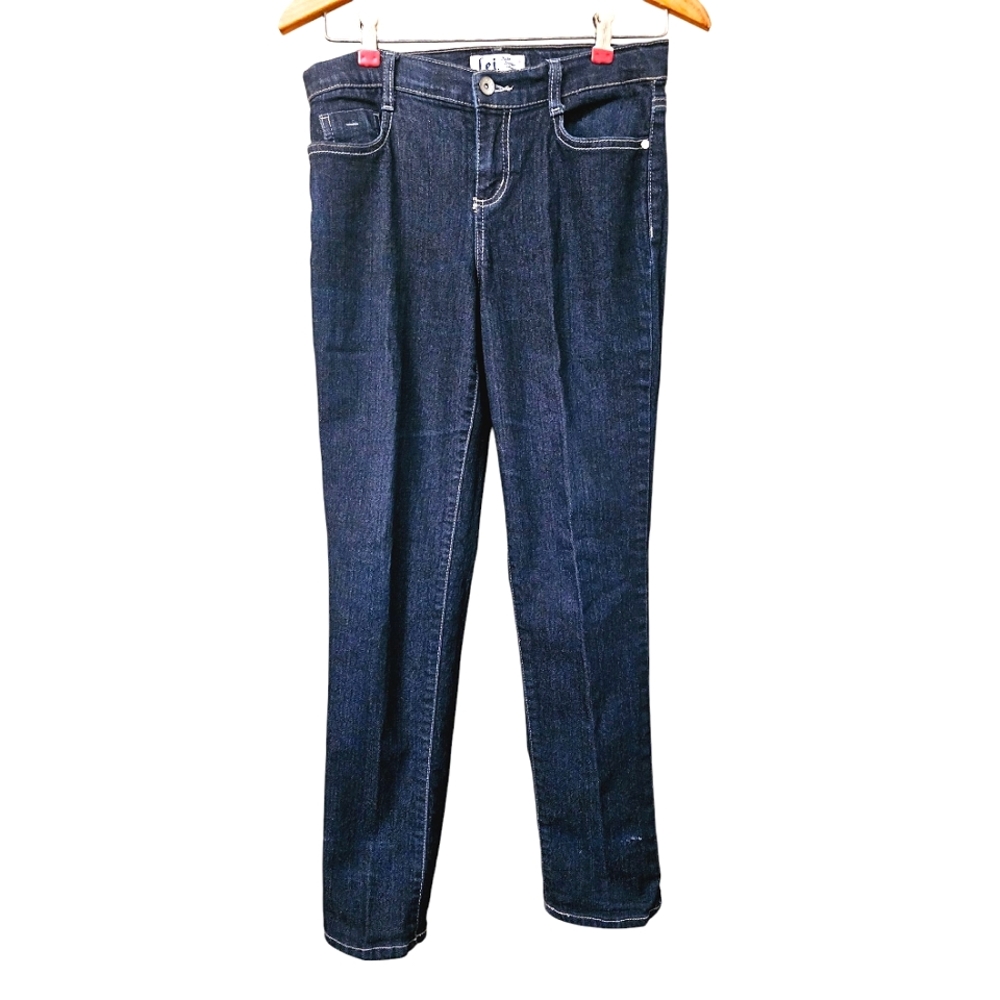 LEI Girl's Dark Denim Blue Jeans